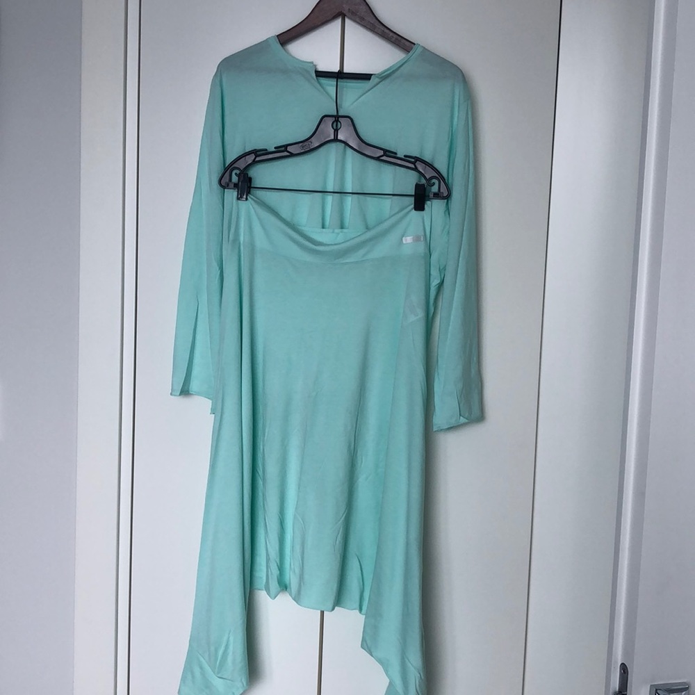 ZUUJA Women’s 2 pc set turquoise color - Picture 3 of 5